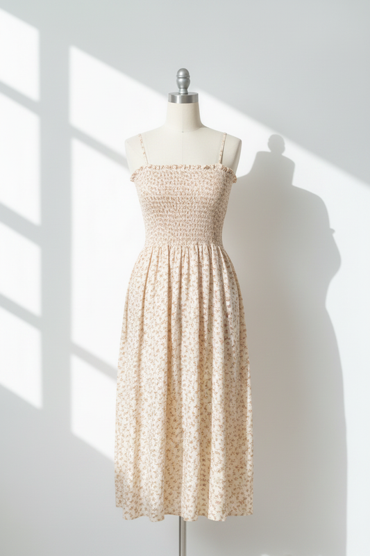 Floral Midi Dress - Clean Studio