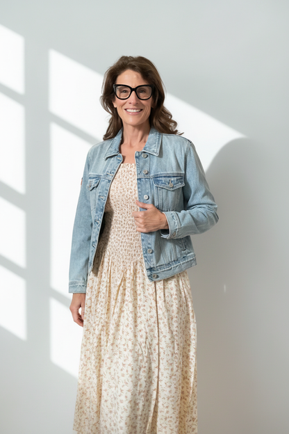 Floral Midi Dress - Worn Shot